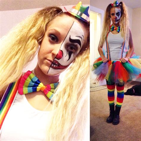 clown outfit ideas|diy creepy clown face.